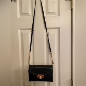 MICHAEL Michael Kors Black Crossbody Bag with Gold Accents